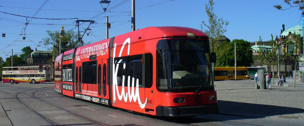 The Kim tram in Dresden.